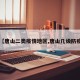 【唐山二类疫情地区,唐山几级防疫】