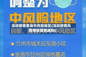 深圳疫情查询中风险地区(深圳疫情风险等级调整通告)
