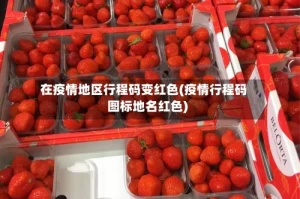 在疫情地区行程码变红色(疫情行程码图标地名红色)