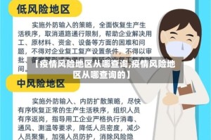 【疫情风险地区从哪查询,疫情风险地区从哪查询的】