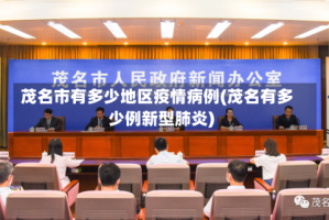 茂名市有多少地区疫情病例(茂名有多少例新型肺炎)
