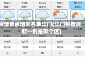 疫情重点地区名单江门(江门疫情最新一例是哪个区)