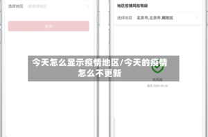 今天怎么显示疫情地区/今天的疫情怎么不更新