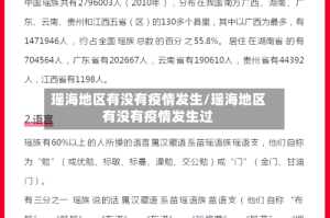 瑶海地区有没有疫情发生/瑶海地区有没有疫情发生过