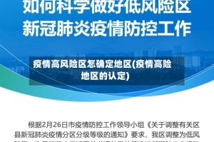 疫情高风险区怎确定地区(疫情高险地区的认定)