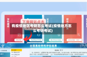 有疫情地区考研怎么考试(疫情地方怎么考研考试)