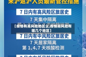 【疫情有高风险地区么,疫情高风险有哪几个地区】