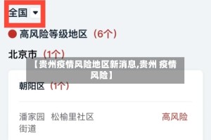 【贵州疫情风险地区新消息,贵州 疫情风险】