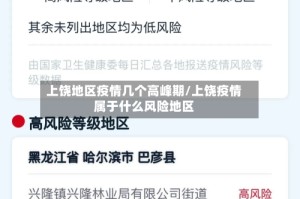 上饶地区疫情几个高峰期/上饶疫情属于什么风险地区