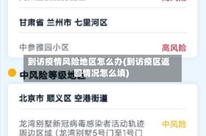 到访疫情风险地区怎么办(到访疫区返回情况怎么填)