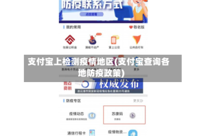 支付宝上检测疫情地区(支付宝查询各地防疫政策)