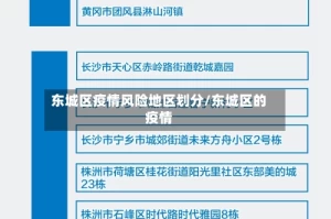 东城区疫情风险地区划分/东城区的疫情