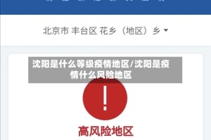 沈阳是什么等级疫情地区/沈阳是疫情什么风险地区