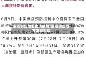 最近哪些地区出现疫情/最近哪些地方发现疫情