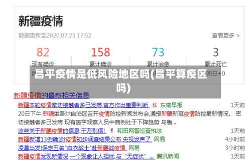 昌平疫情是低风险地区吗(昌平算疫区吗)-第1张图片