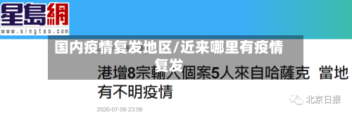国内疫情复发地区/近来哪里有疫情复发-第1张图片