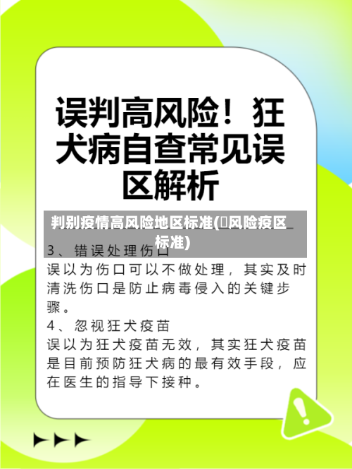 判别疫情高风险地区标准(髙风险疫区标准)-第3张图片