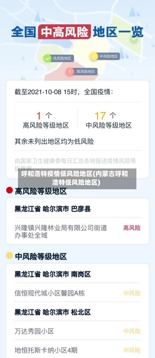 呼和浩特疫情低风险地区(内蒙古呼和浩特低风险地区)-第1张图片