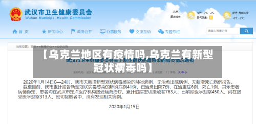 【乌克兰地区有疫情吗,乌克兰有新型冠状病毒吗】-第3张图片