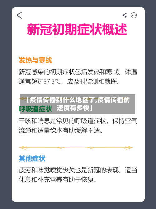 【疫情传播到什么地区了,疫情传播的速度有多快】-第2张图片