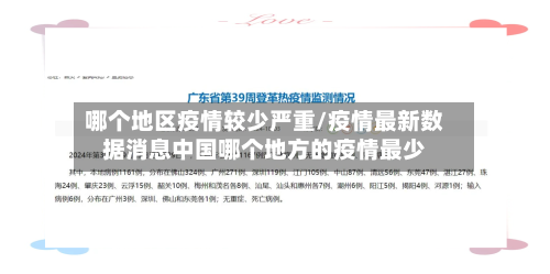 哪个地区疫情较少严重/疫情最新数据消息中国哪个地方的疫情最少-第1张图片
