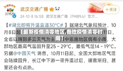 【最新疫情清零地区,各地疫情清零时间】-第1张图片