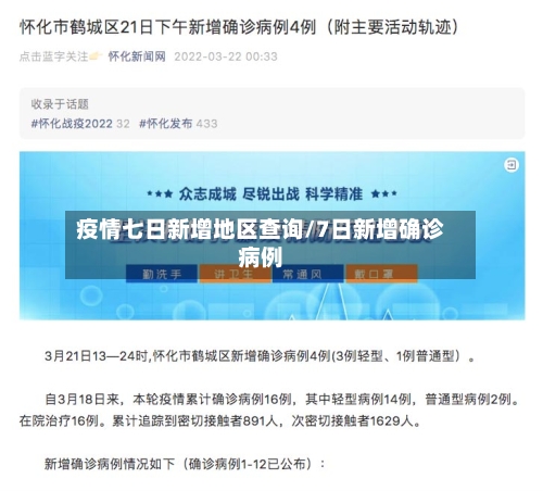 疫情七日新增地区查询/7日新增确诊病例-第2张图片