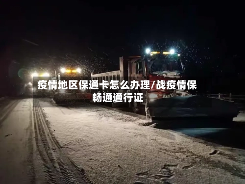 疫情地区保通卡怎么办理/战疫情保畅通通行证-第3张图片