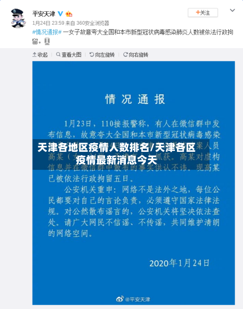 天津各地区疫情人数排名/天津各区疫情最新消息今天-第1张图片