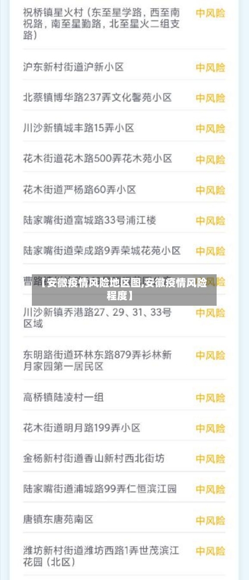 【安微疫情风险地区图,安徽疫情风险程度】-第3张图片
