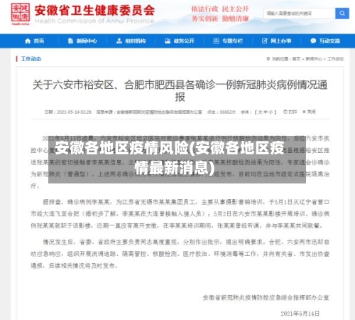 安徽各地区疫情风险(安徽各地区疫情最新消息)-第2张图片