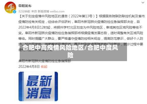 合肥中高疫情风险地区/合肥中度风险-第2张图片