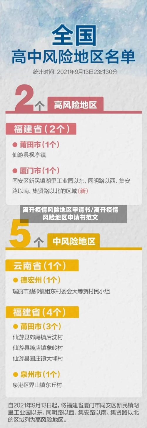 离开疫情风险地区申请书/离开疫情风险地区申请书范文-第2张图片