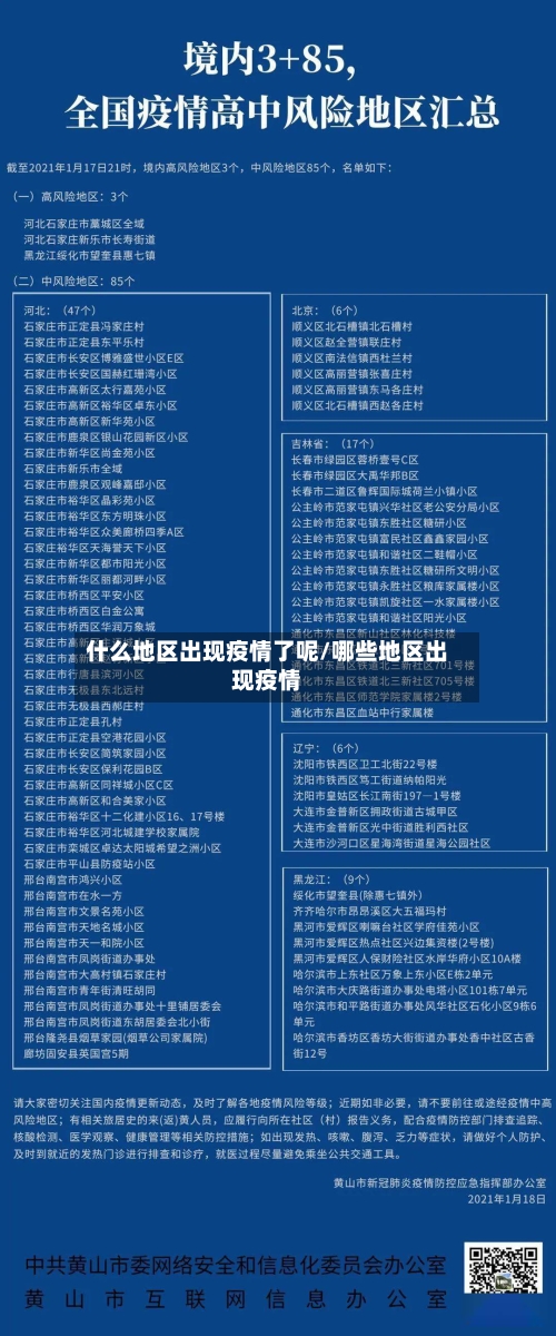 什么地区出现疫情了呢/哪些地区出现疫情-第1张图片
