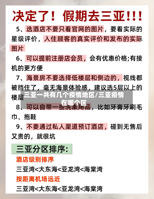 三亚一共有几个疫情地区/三亚疫情在哪个区-第1张图片