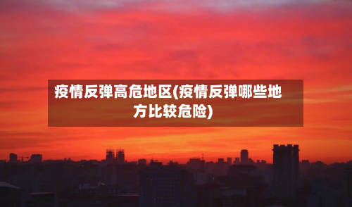 疫情反弹高危地区(疫情反弹哪些地方比较危险)-第3张图片