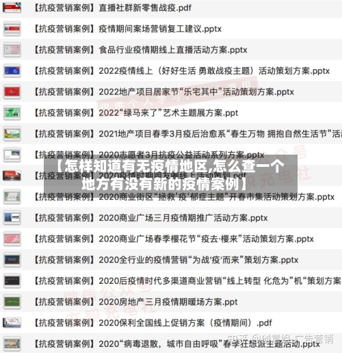 【怎样知道有无疫情地区,怎么查一个地方有没有新的疫情案例】-第2张图片