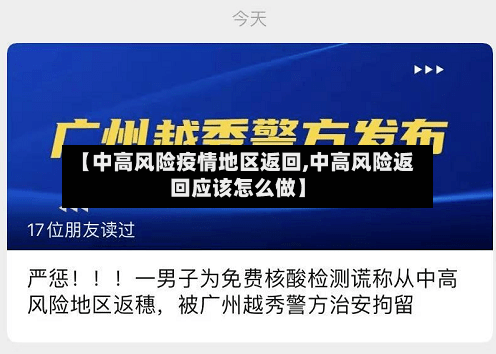 【中高风险疫情地区返回,中高风险返回应该怎么做】-第1张图片