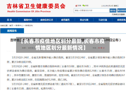 【长春市疫情地区划分最新,长春市疫情地区划分最新情况】-第1张图片