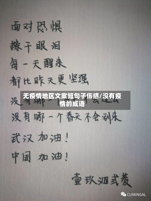 无疫情地区文案短句子伤感/没有疫情的成语-第1张图片