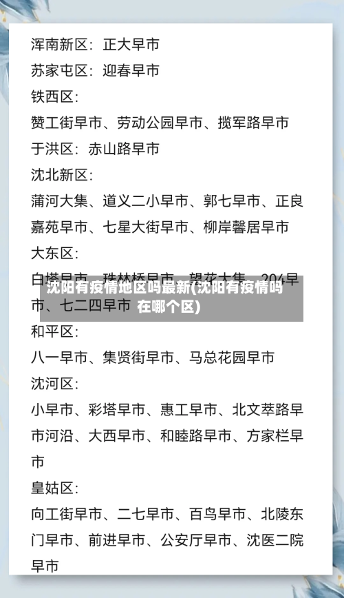 沈阳有疫情地区吗最新(沈阳有疫情吗在哪个区)-第3张图片