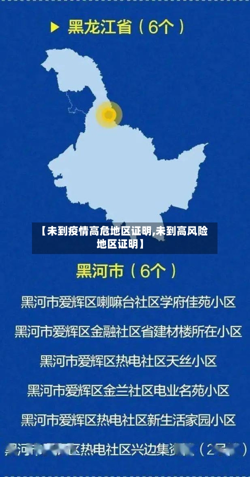 【未到疫情高危地区证明,未到高风险地区证明】-第2张图片
