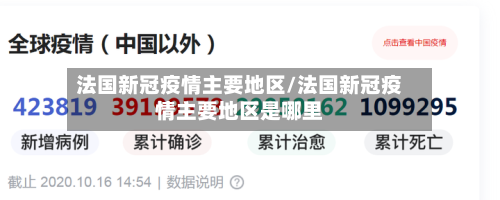 法国新冠疫情主要地区/法国新冠疫情主要地区是哪里-第2张图片