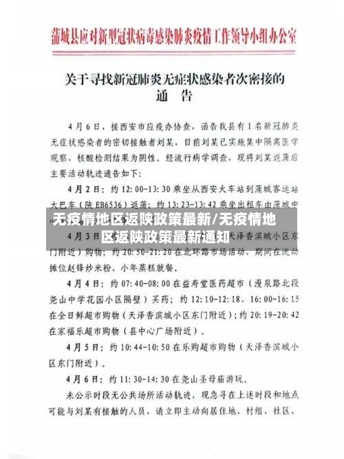 无疫情地区返陕政策最新/无疫情地区返陕政策最新通知-第2张图片