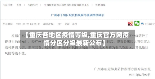 【重庆各地区疫情等级,重庆官方网疫情分区分级最新公布】-第2张图片