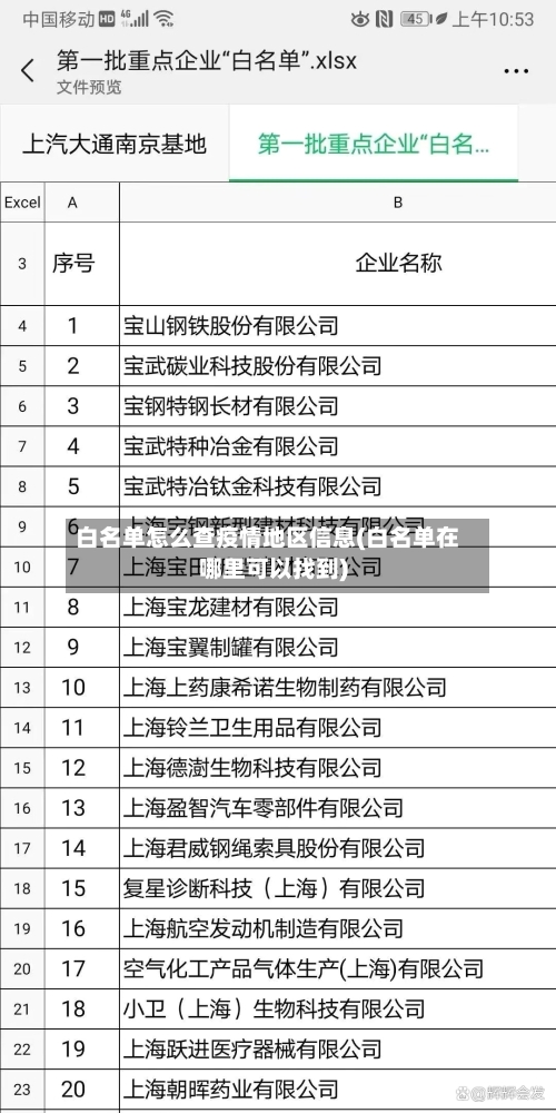 白名单怎么查疫情地区信息(白名单在哪里可以找到)-第3张图片