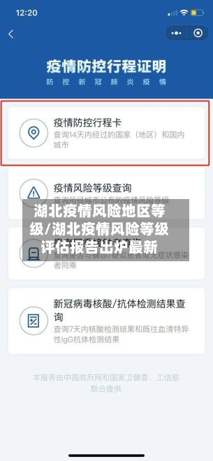 湖北疫情风险地区等级/湖北疫情风险等级评估报告出炉最新-第3张图片