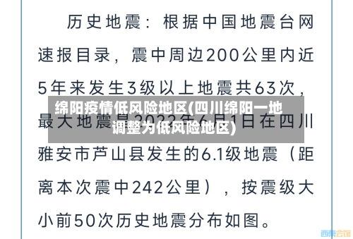 绵阳疫情低风险地区(四川绵阳一地调整为低风险地区)-第1张图片