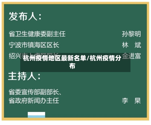 杭州疫情地区最新名单/杭州疫情分布-第2张图片