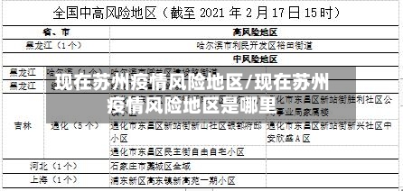 现在苏州疫情风险地区/现在苏州疫情风险地区是哪里-第1张图片